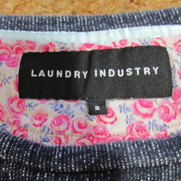 Cozy Boatneck Floral Laundry Industry Sweater Size 2 - Picture 4 of 5